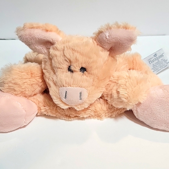 Nat & Jules Orange Sherbert Pig Lovie - Picture 1 of 6